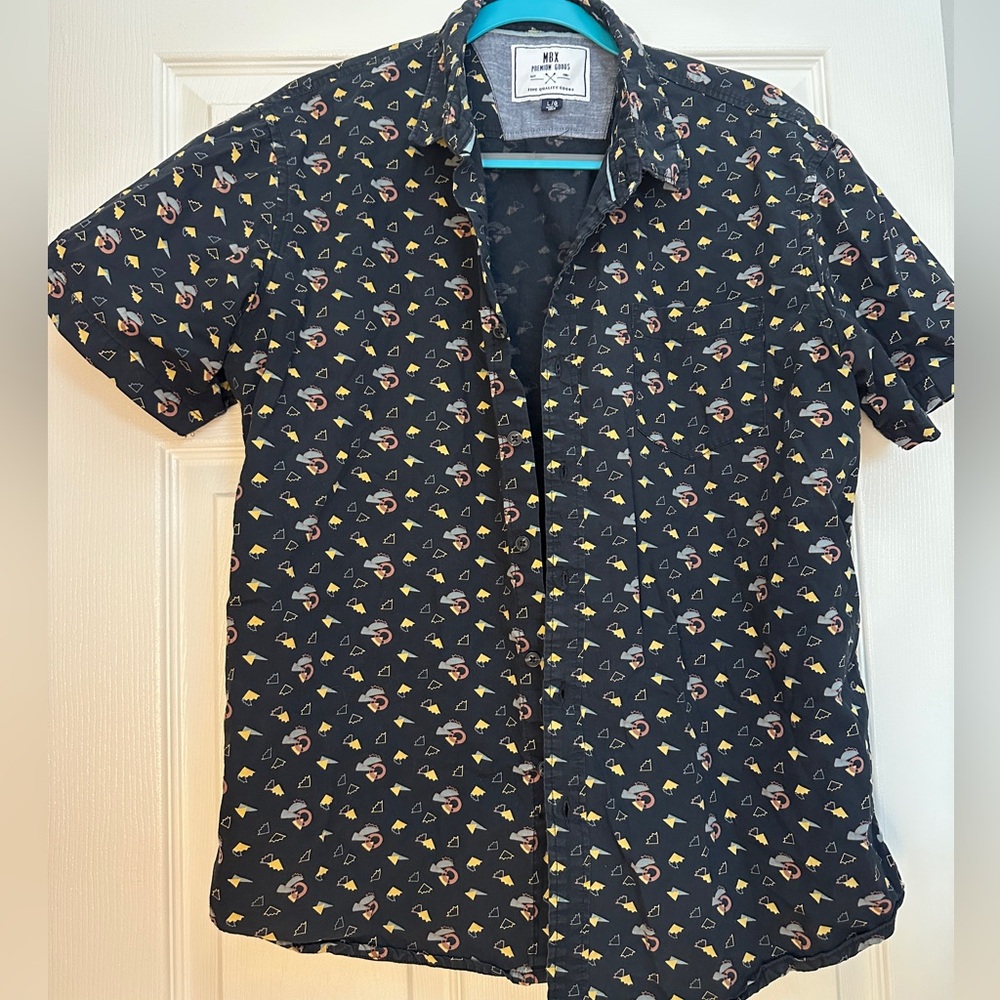 MBX Black Patterned Shirt